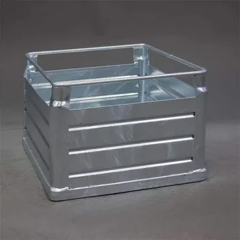 Koš z vrubovaného ocelového plechu, stohovatelný, dxšxv: 515x405x300 mm