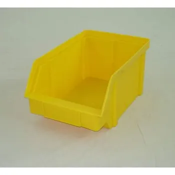 Plastový zásobník TechBox s viditelným obsahem, 314 x 202 x 148 mm, barva žlutá