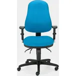 Kancelářská židle OFFIX, nastavitelné područky, potah z látky Lucia - barva modrá