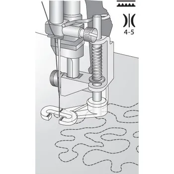 Příslušenství k šicímu stroji patka pro volný quilt Pfaff 820988096 Ambition