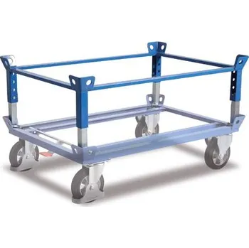 Plošinový vozík Nástavný rám pro podvozek 1200x1000 mm, nosnost 500 kg