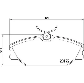 Brzdová destička Brembo P 68 027
