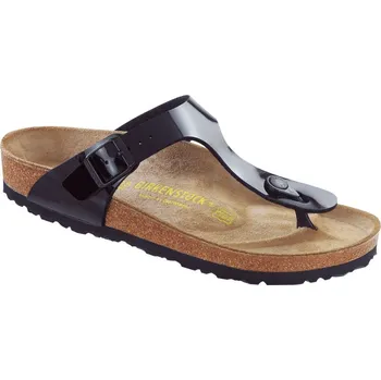 Dámské žabky Birkenstock Gizeh - Black lack Velikost: 38 (chodidlo 24,5cm), šířka: normální Doprava Zásilkovnou + balné ZDARMA