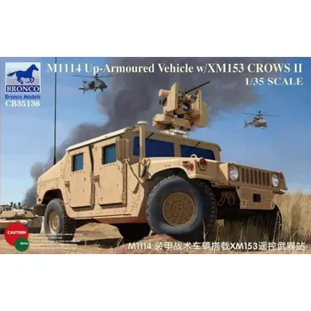 Plastikový model Bronco 1/35 M1114 Up-Armoured Vehicle w/XM153 CROWS II