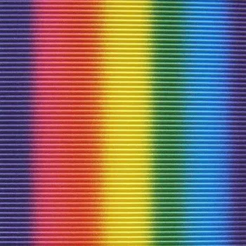 Barevný papír KOH-I-NOOR Vlnitý papír 9758 duhový 10 ks