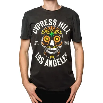 Pánské tričko Tričko metal pánské Cypress Hill - FLORAL SKULL - AMPLIFIED - ZAV210A96 - XS