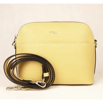 Dámská malá pevná crossbody kabelka David Jones 6224-1 žlutá | KabelkyproVas.cz