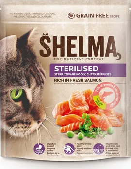 Krmivo pro kočku Shelma Instinctively Perfect Adult Sterilised Freshmeat Salmon