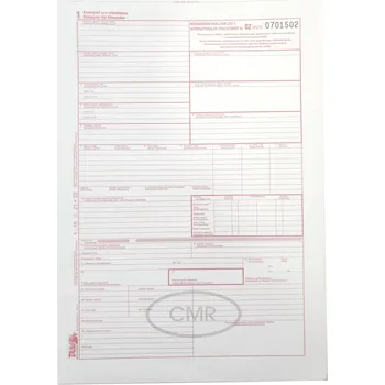 Mezinárodní nákladní list CMR, 5 samopropisovacích listů A4