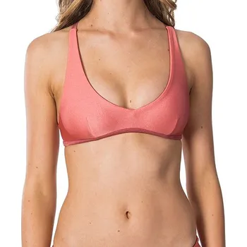 Dámské plavky plavky Rip Curl Mirage Essentials Revo Halter - Canyon Rose L