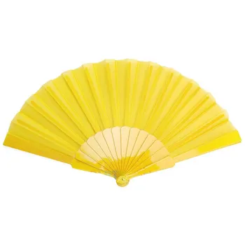 Karnevalový doplněk Widmann Žlutý vějíř látkový
