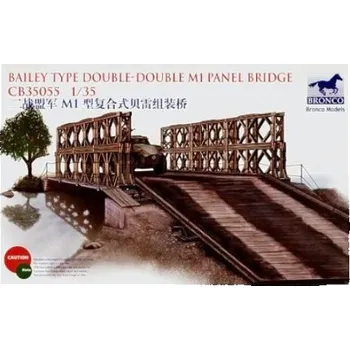 Plastikový model Bronco 1/35 Bailey Type Double-Double M1 Panel Bridge