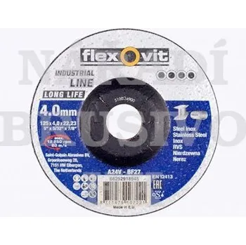Brusný kotouč Flexovit Brusný kotouč 180x4x22,23 A24V LONG LIFE 8711479108204
