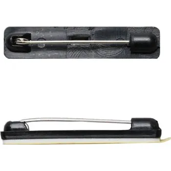 Obal na kartičku Konferenční špendlík - samolepící 38 mm - černý