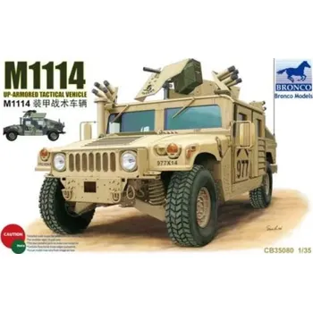 Plastikový model Bronco 1/35 M1114 Up - Armored tactical vehicle