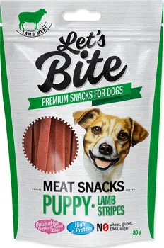 Pamlsek pro psa BRIT Let´s Bite Meat Snacks Puppy Lamb Stripes 80g 