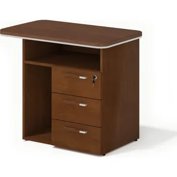 Psací stůl Lenza Přístavný kontejner Wels - PC police, 90×55×76,2 cm Dekor: wenge, Provedení: pravý