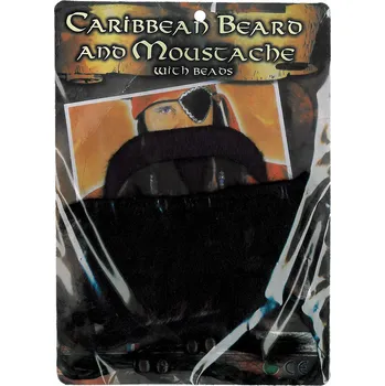 Karnevalová maska Rappa Pirátský knír s bradkou