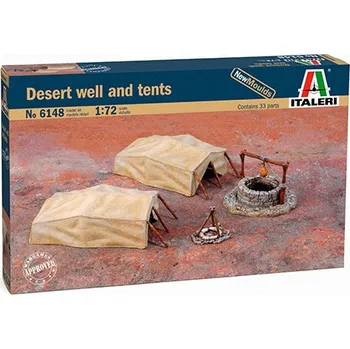 Plastikový model Italeri Desert Well and Tents 1:72