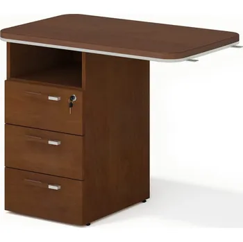 Psací stůl Lenza Přístavný kontejner Wels - 90×55×76,2 cm Dekor: wenge, Provedení: levý