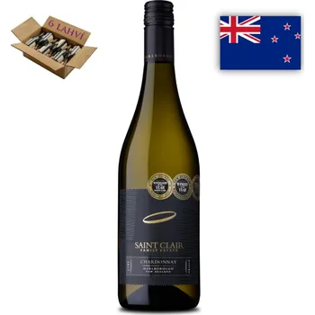 Víno Saint Clair Chardonnay, Marlborough 6 x 0,75l, bílé víno