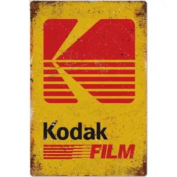 Plechová cedule Plechová retro cedule Analog film (oblíbená foto retro cedule na zeď)