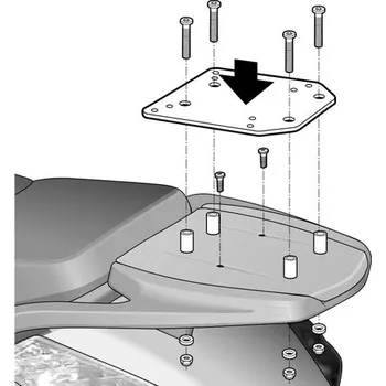 Zavazadlo na motocykl Aprilia Atlantic 500 Sprint 2006-2010 nosič horního kufru SHAD A0TL13ST (nosič horního kufru SHAD A0TL13ST)