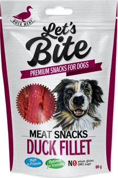 Pamlsek pro psa Brit Let's Bite Meat Snacks Duck Fillet