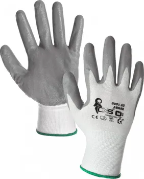 Pracovní rukavice CXS Abrak bílé/šedé