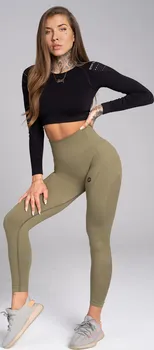 Dámské legíny Gym Glamour Seamless Combat khaki