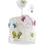 Dalber 62142 BUTTERFLY - Motýlkový dívčí lustr + Dárek LED žárovka (Dětský lustr s motivy molýlků)