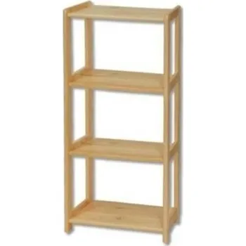 Knihovna ImportWorld Regál Elton masiv - šířka 80 cm (Barva dřeva: Šedá)