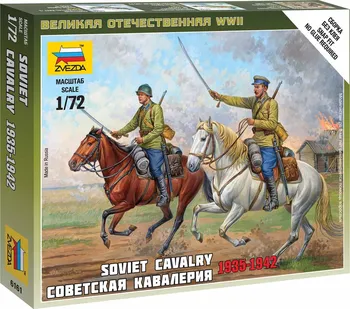 Plastikový model Zvezda Wargames (WWII) Soviet Cavalry 1:72