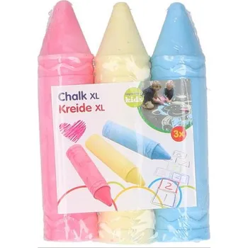 Teddies Chodníkové křídy XL 3 ks barevné
