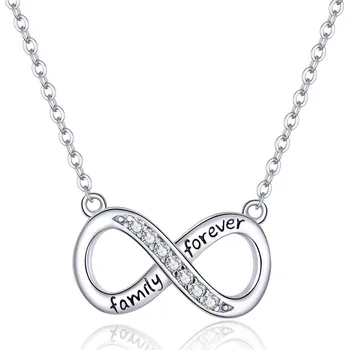 Náhrdelník Elenys stříbrný náhrdelník Nekonečno Family forever
