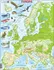 Puzzle Larsen Mapa Evropy geografická 87 dílků