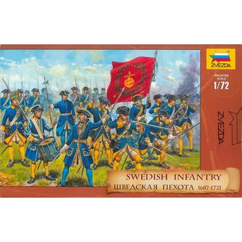 Zvezda Swedish Infantry (1687–1721) 1:72 Plastikový model Zvezda Swedish Infantry (1687–1721) 1:72