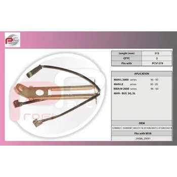 Přislušenství brzdového systému čidlo brzd.desek MAN-8-sada