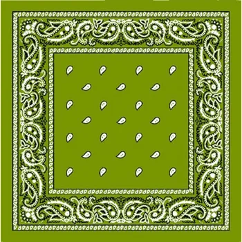 Blingstar Bandana šátek - Olive Green Zelená - 55 x 55 cm - B1383