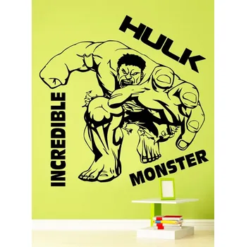 Samolepící dekorace Samolepka na zeď Hulk (dekorace na zeď)