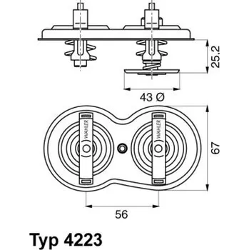 termostat Scania 4/83 VERNET