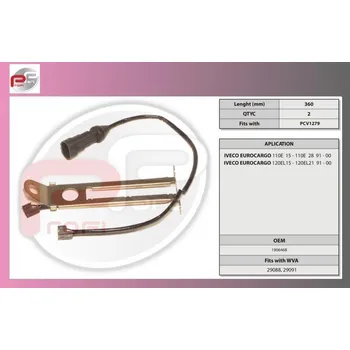 Přislušenství brzdového systému čidlo brzd.desek IVECO ECARGO-sada-REST