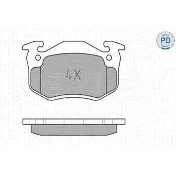 Brzdová destička Meyle 0252063415/PD