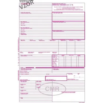 Tiskopis Nákladní list - 5listý v anglickém jazyce