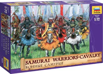 Plastikový model Zvezda Wargames (AoB) Samurai Warriors-Cavalry XVI-XVII A. D. 1:72