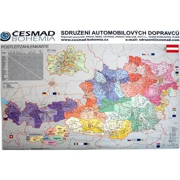 Nástěnná mapa - Rakousko POST LEIT