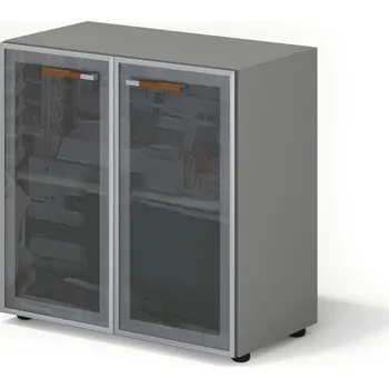 Šatní skříň Lenza Skříň Wels, skleněné dveře – 79,8×42,5×80 cm Dekor: wenge