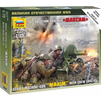 Plastikový model Zvezda Soviet Machinegun Crew 1941 1:72