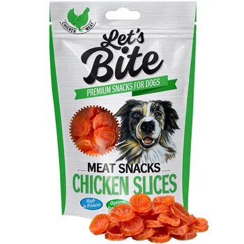 Pamlsek pro psa Brit Let's Bite Meat Snacks Chicken Slices 80g