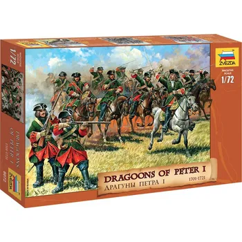 Plastikový model Zvezda Dragoons of Peter the Great 1:72